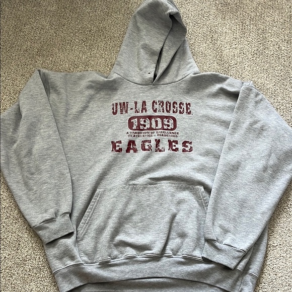 Wilson Gray Sweatshirt Classic Hoodie - Picture 1 of 4